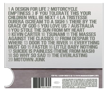 Manic Street Preachers - Forever Delayed The Greatest Hits [disc 1] - Zortam Music