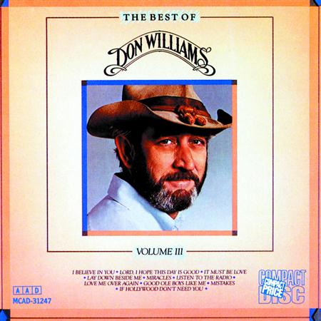 DON WILLIAMS - The Best Of Don Williams, Vol. III - Zortam Music