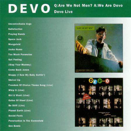 DEVO - Q Are We Not Men A We Are Devo/devo Live - Zortam Music